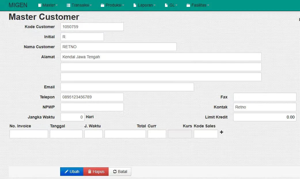 Customer Data