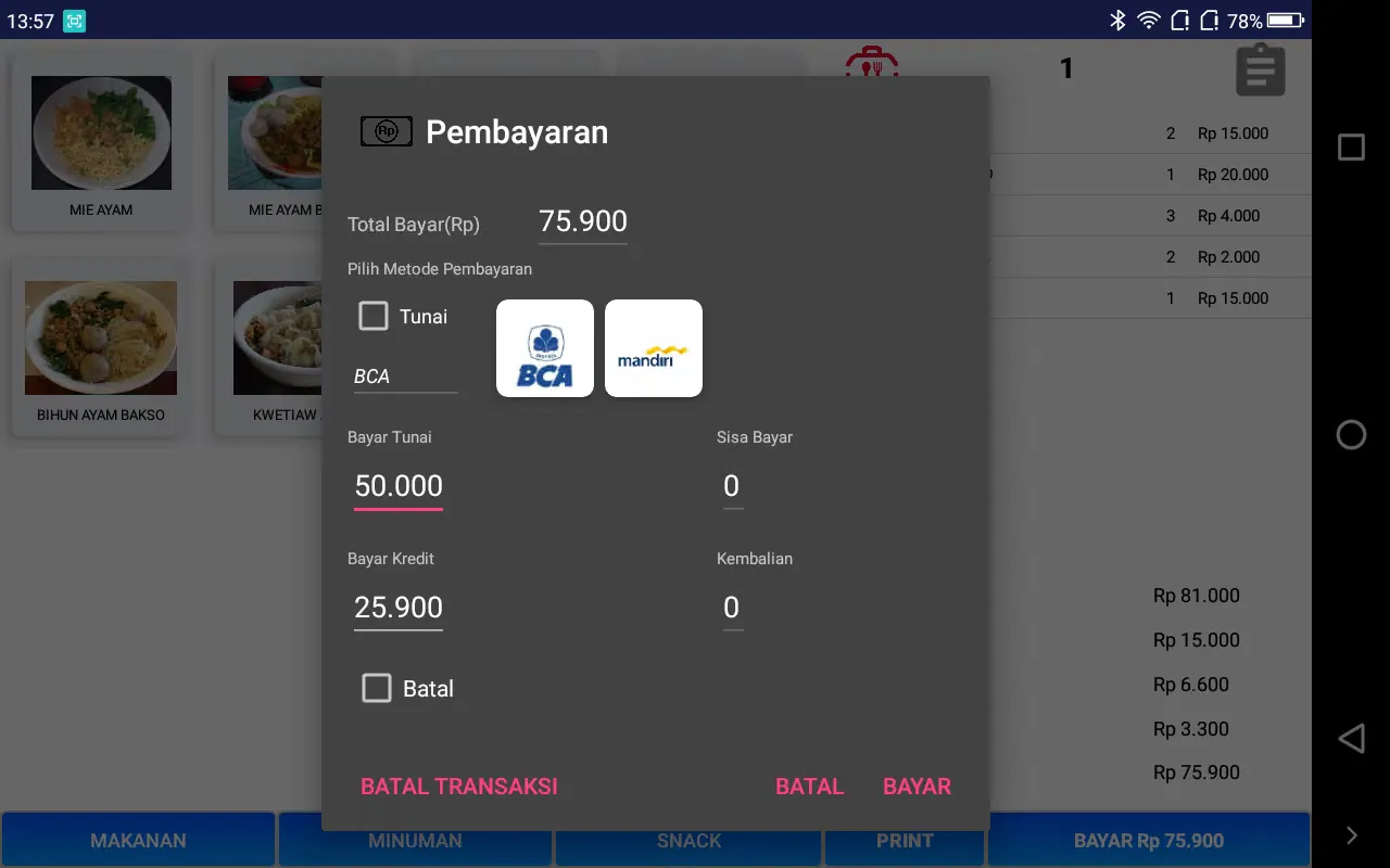 Mobile App Payment
