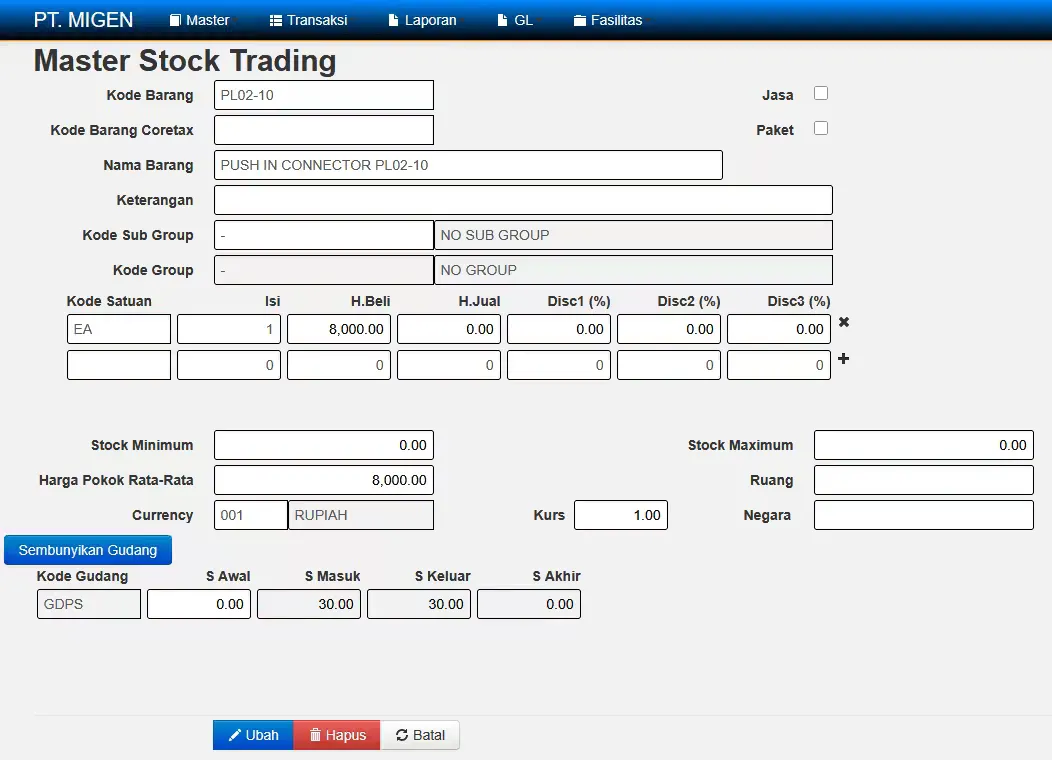 Master Stock Trading