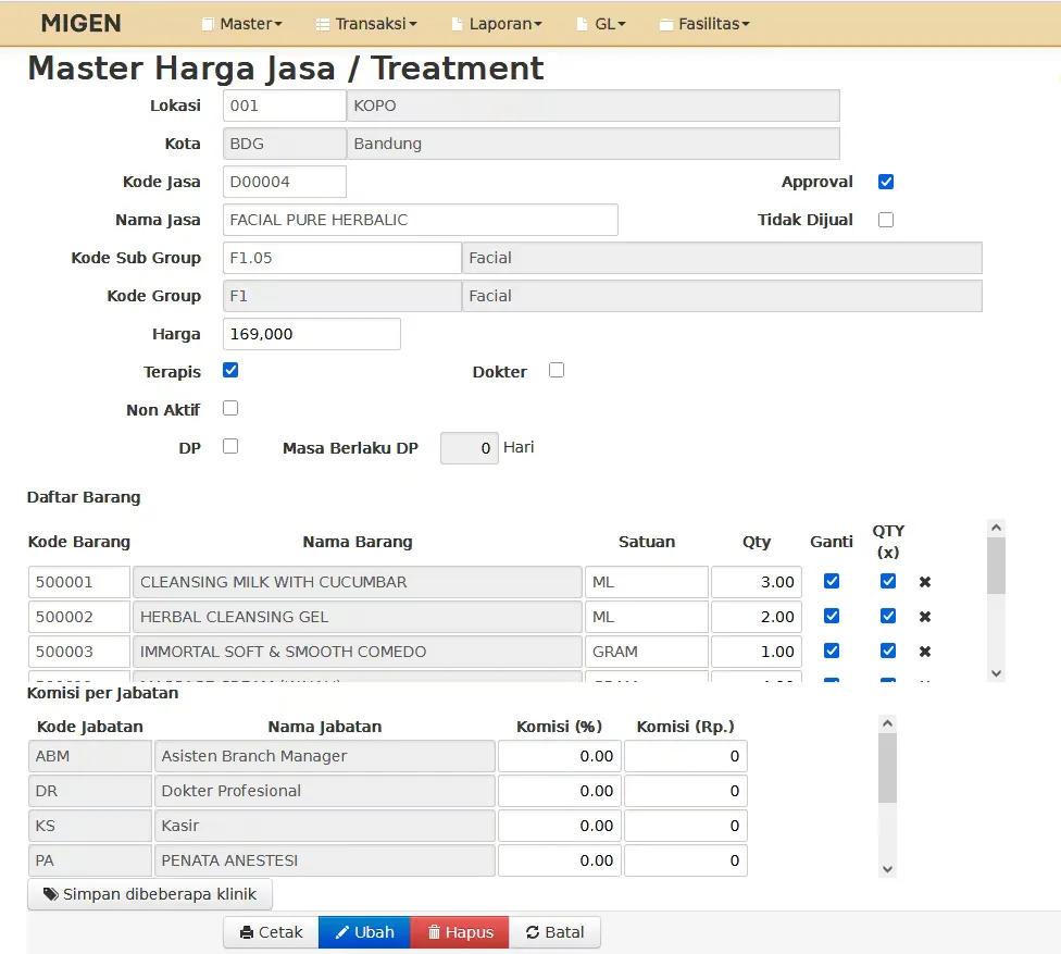 Master Treatment
